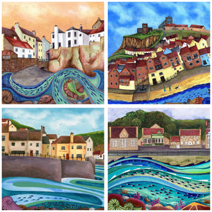 Art Card Set - RHB, Whitby, Staithes and Sandsend