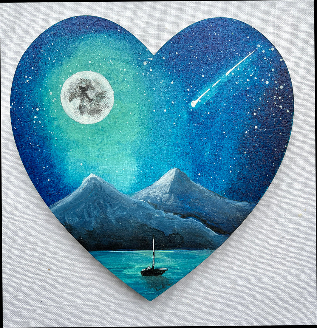 Celestial Skies- Mini Heart Print