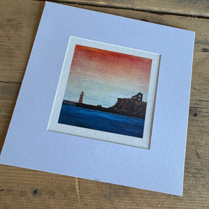 Sunrise in Whitby - Mini Print