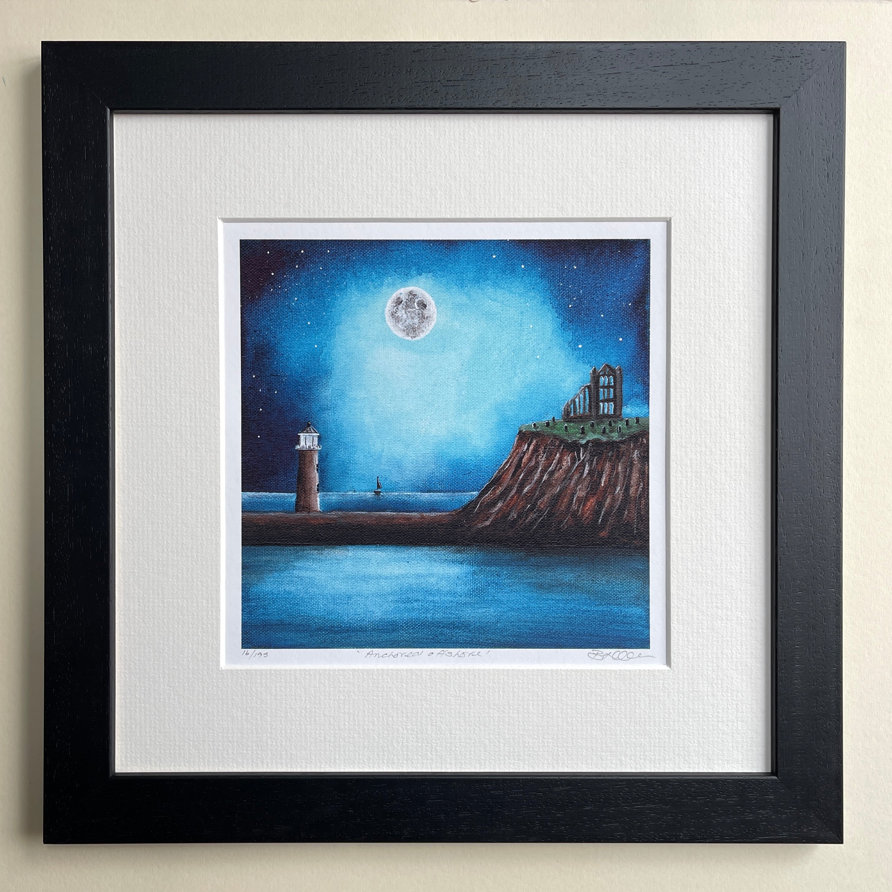 Anchored Offshore - Whitby - Limited Edition Framed Print