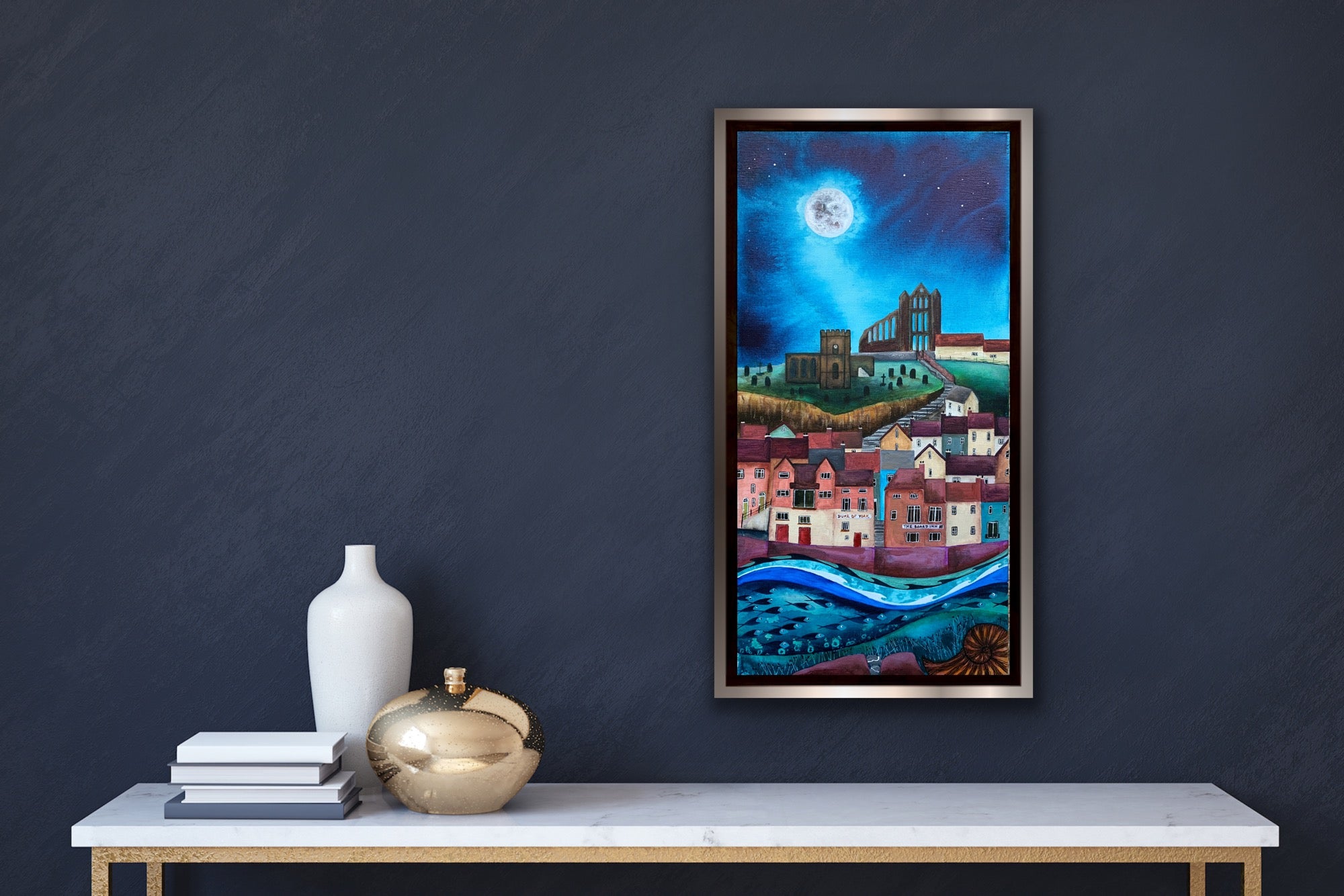 Moon Over Whitby Abbey - Limited Edition Print